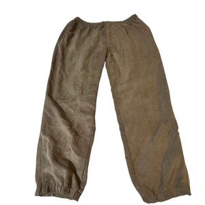 Weekendz off brown elastic waist pull on drawstring joggers pants 38x32 XL